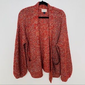 Chunky cardigan sweater